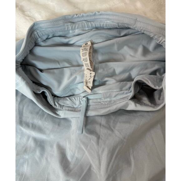 Lululemon Pace Rival Running Tennis Skirt Skort Pleat Light Powder Linen Blue 6 - Picture 9 of 12